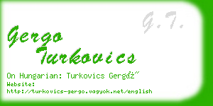 gergo turkovics business card